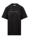 Stella Mccartney Iconic Glitter T-shirt In Black