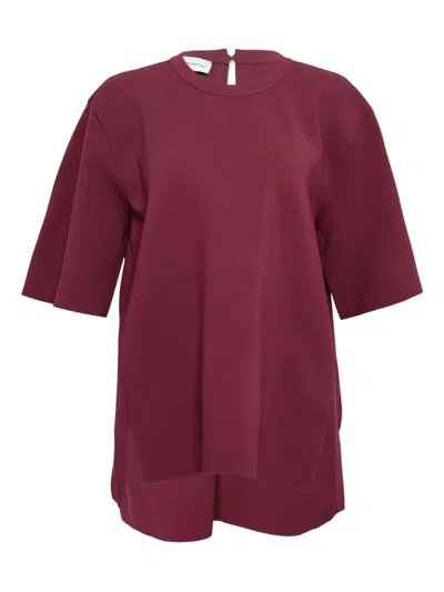 Stella Mccartney Iconic Knitted Top In Burgundy