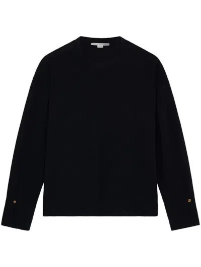 Stella Mccartney Iconic Merino Knit Jumper In Black