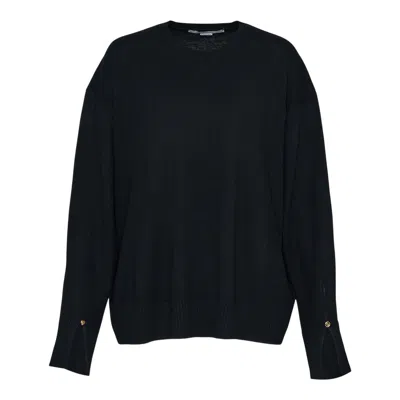 Stella Mccartney Iconic Merino Knit Jumper In Black