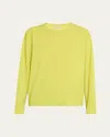 Stella Mccartney Iconic Merino Wool Crewneck Sweater In Lime