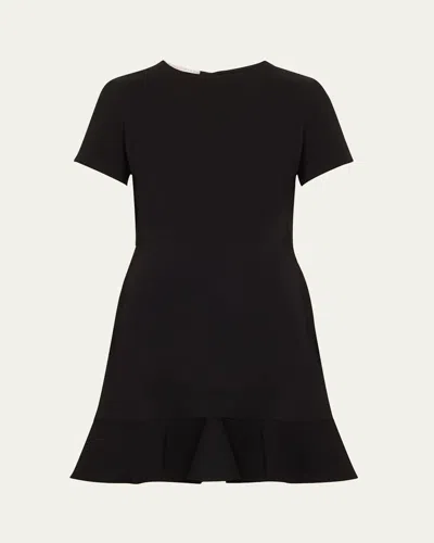 Stella Mccartney Iconic Mini Dress With Flounce Hem In Black