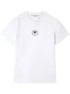 Stella Mccartney Cotton T-shirt With Front Logo Print In White