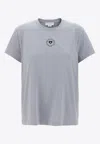 Stella Mccartney Iconic Mini Heart T-shirt In Gray