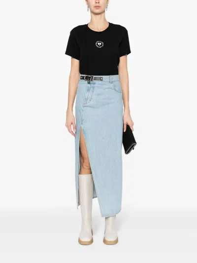 Stella Mccartney Iconic Mini Heart T-shirt In Blue