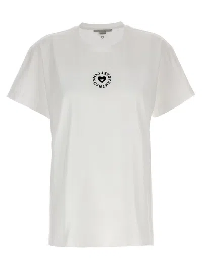 Stella Mccartney 'iconic Mini Heart' T-shirt In White