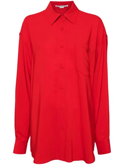 Stella Mccartney Iconic Oversized Shirt In Red