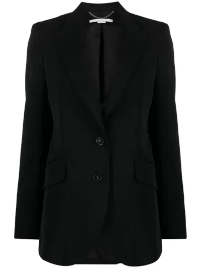 Stella Mccartney Iconic Peak-lapels Blazer In Black
