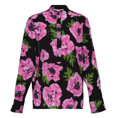 Stella Mccartney Iconic Poppy Print Shirt In Black