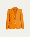 Stella Mccartney Oversized Single-breasted Blazer In Bright Orange