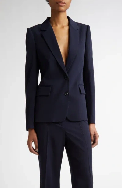 Stella Mccartney Iconic Regular Fit Stretch Wool Blazer In Ink