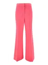 Stella Mccartney 'iconic' Salmon Pink Tailored Flared Pants In Pink