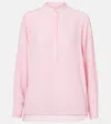 Stella Mccartney Iconic Silk Shirt In Pink