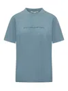 Stella Mccartney Open-necked Black Shirt In Blue