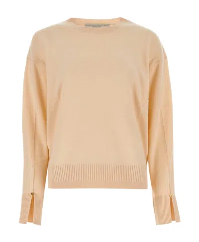 Stella Mccartney Stella Mc Cartney Skin Pink Wool Oversize Sweater In Beige