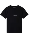 Stella Mccartney Stella Mc Cartney T Shirt With Embroidered Signature In Black