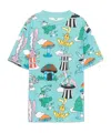 Stella Mccartney Illustration-print T-shirt In Blue