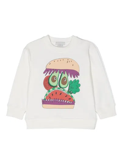 Stella Mccartney Kids' Illustration-print Cotton Sweatshirt In White