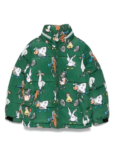 Stella Mccartney Kids' Illustration-print Jacket In Green