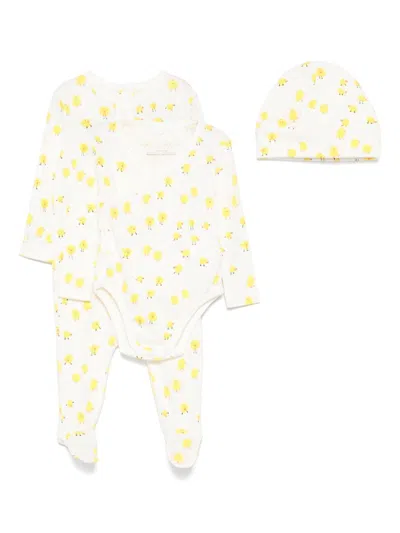 Stella Mccartney Babies' Illustration-print Pajamas Set In White