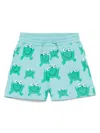 Stella Mccartney Illustration-print Shorts In 蓝色