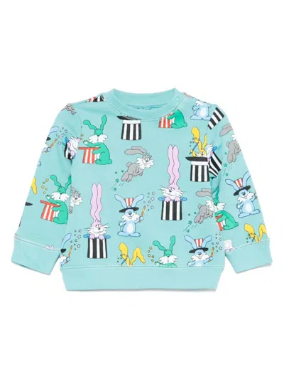 Stella Mccartney Babies' Illustration-print Sweatshirt In Blau