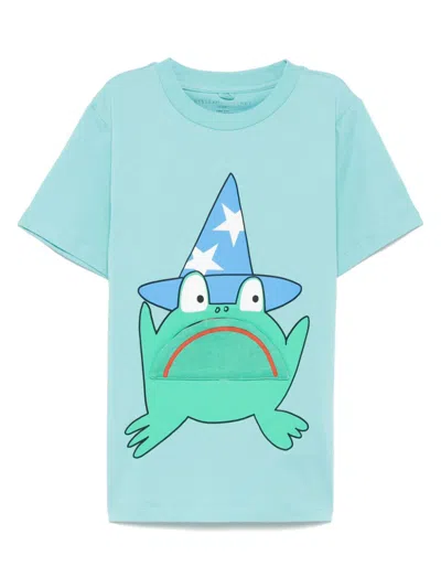 Stella Mccartney Kids' Illustration-print T-shirt In Blue