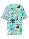 Stella Mccartney Illustration-print T-shirt In Blue