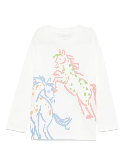 Stella Mccartney Illustration-print T-shirt In White