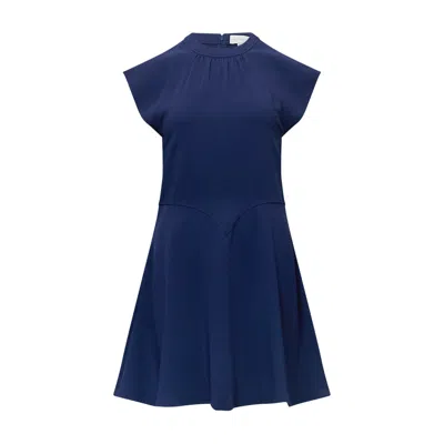 Stella Mccartney Indigo Mini Dress In Blue