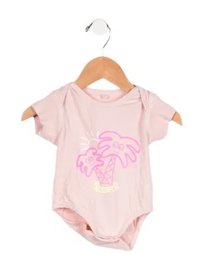 Pre-owned Stella Mccartney Babies' Infant Girls' Graphic Print One-piece In Pink