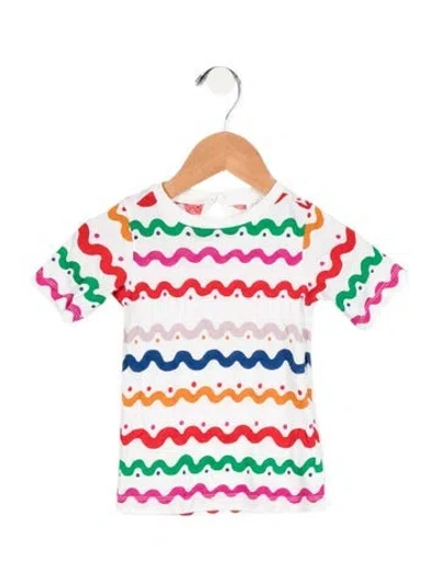 Pre-owned Stella Mccartney Babies' Infant Girls' Graphic Print Top In White