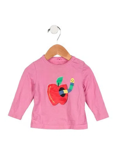 Pre-owned Stella Mccartney Babies' Infant Girls' Logo Long Sleeve Shirt In Pink