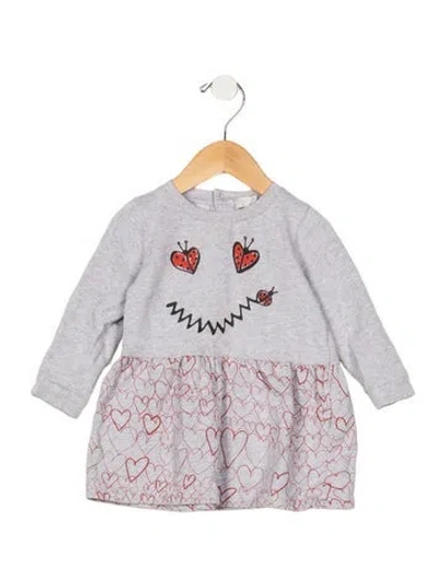 Pre-owned Stella Mccartney Babies' Infant Girls Long Sleeve Dress In Grey