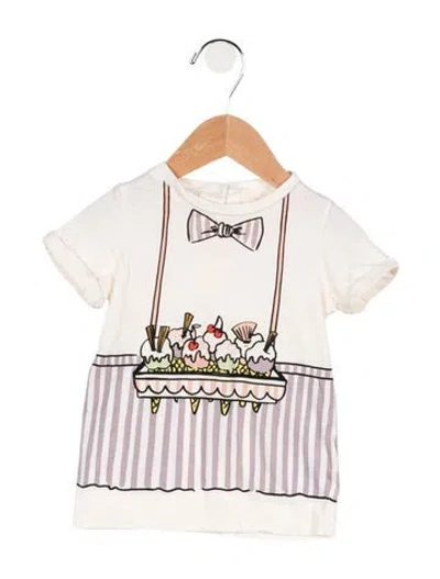 Pre-owned Stella Mccartney Babies' Infant Girls' Pattern Print T-shirt In Neutrals
