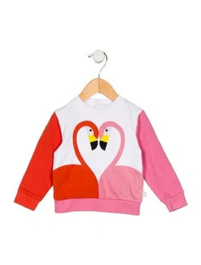 Pre-owned Stella Mccartney Babies' Infant Girls Pattern Printed Snap Closure Shirt In White