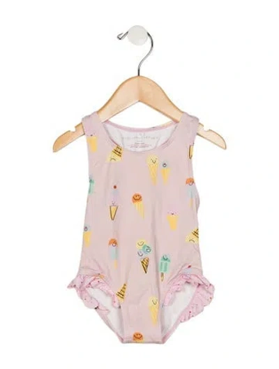 Pre-owned Stella Mccartney Babies' Infant Girls' Patterned One Piece Swimsuit In Pink