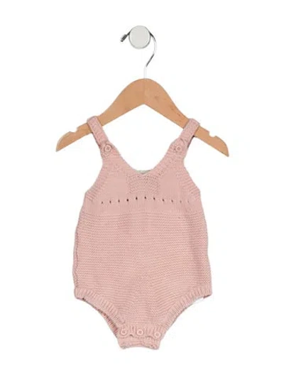 Pre-owned Stella Mccartney Babies' Infants Girls' Knitted One-piece In Pink/white