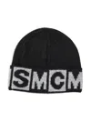 Stella Mccartney Intarsia-knit Logo Beanie In Black