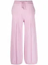 Stella Mccartney Inverted Pleat Comfort Trousers In Pink