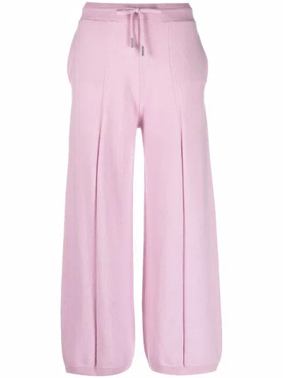 Stella Mccartney Inverted Pleat Comfort Trousers In Pink
