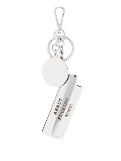 Stella Mccartney It's About F***ing Time Keyring In Multicolor