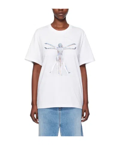 Stella Mccartney Item O-neck Short-sleeved T-shirt In White