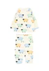 Stella Mccartney Ivory Set For Baby Kids With Sheep In Multi