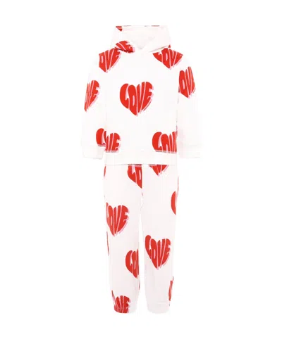 STELLA MCCARTNEY IVORY SUIT WITH LOVE WRITING