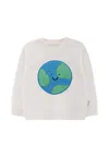 Stella Mccartney Ivory Sweater For Babykids With Smiling World In White