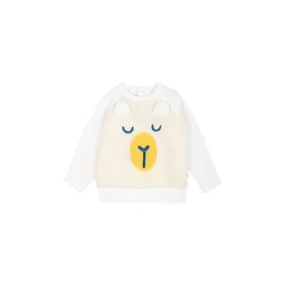 Stella Mccartney Ivory Sweatshirt For Babykids With Lama