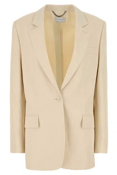 STELLA MCCARTNEY IVORY VISCOSE BLEND BLAZER