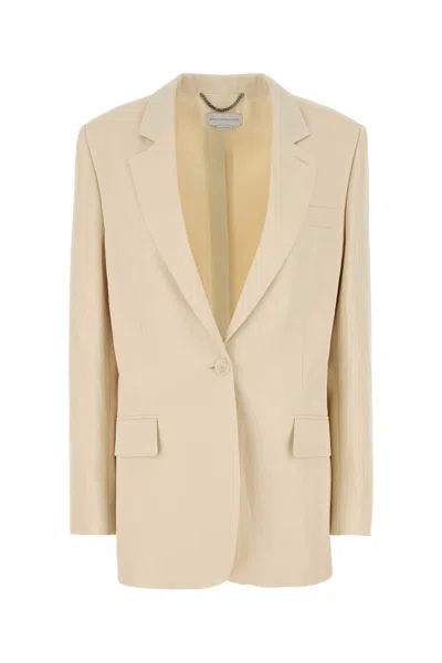 STELLA MCCARTNEY IVORY VISCOSE BLEND BLAZER
