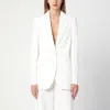 Stella Mccartney Ivory Wool Single-breasted Jacket In White